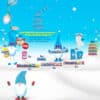 calendrier de l'avent mentos 2024 contenant 24 friandises Mentos avec des dragées à mâcher et des chewing-gums aux différents parfums