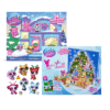 Calendrier de l’Avent Littlest pet shop 2025 avec 24 cases contenant 6 pets, 6 accessoires et 12 stickers colorés pour enfant fans de figurines et d'animaux.