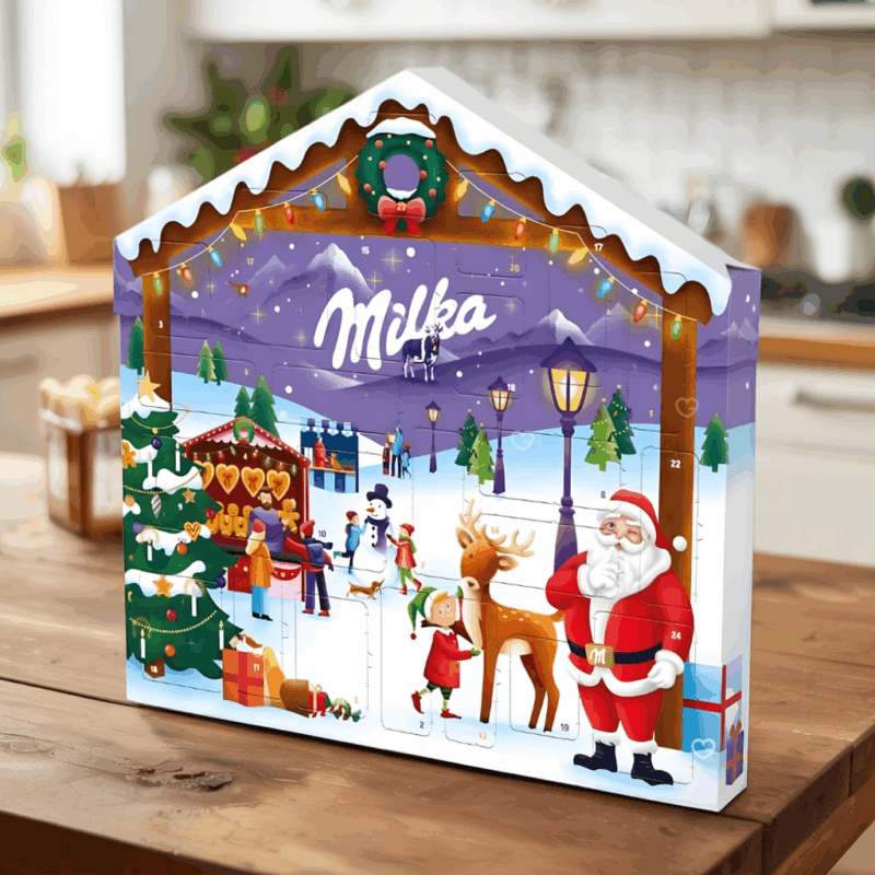 Calendrier de l'avent Milka Magic Mix contant du Chocolat au lait idéal pour enfant gourmand