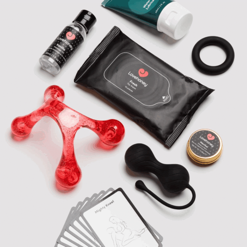 Coffret bleu ciel Calendrier de l’Avent Sexy Avenue 2025 érotique avec 24 produits et accessoires érotique pour adulte, homme et femme (stimulateur Womanizer, accessoires, lingerie)