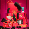 Coffret bleu ciel Calendrier de l’Avent Sexy Avenue 2025 érotique avec 24 produits et accessoires érotique pour adulte, homme et femme (stimulateur Womanizer, accessoires, lingerie)