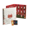 Calendrier de l’Avent Dammann Frères 2025 offrant 25 sachets de thé Cristal®, 24 recettes parfumées et créations festives pour amateurs de thé.