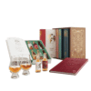 Coffret bois Calendrier de l’Avent Whisky 2025 Tour of the World 2025 contenant 24 whiskies premium, deux verres Glencairn et un livre pour amateurs exigeants.