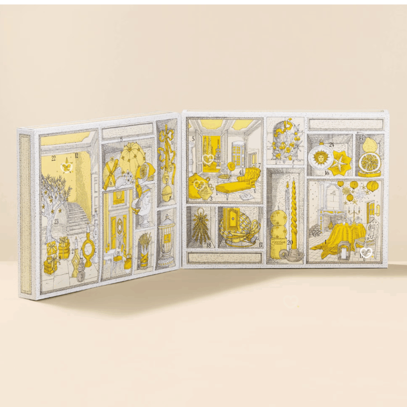 Calendrier de l’Avent L'Occitane 2025 (classique) avec 24 soins visage, corps et cheveux, parfait cadeau calendrier beauté pour femmes.