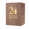 Calendrier de l’Avent 24 Days of Rum 2025 avec 24 fioles de rhum, 2 verres et carnets, coffret edition Mocha pour amateurs de spiritueux.