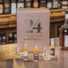 Calendrier de l’Avent 24 Days of Rum 2025 avec 24 fioles de rhum, 2 verres et carnets, coffret edition Mocha pour amateurs de spiritueux.