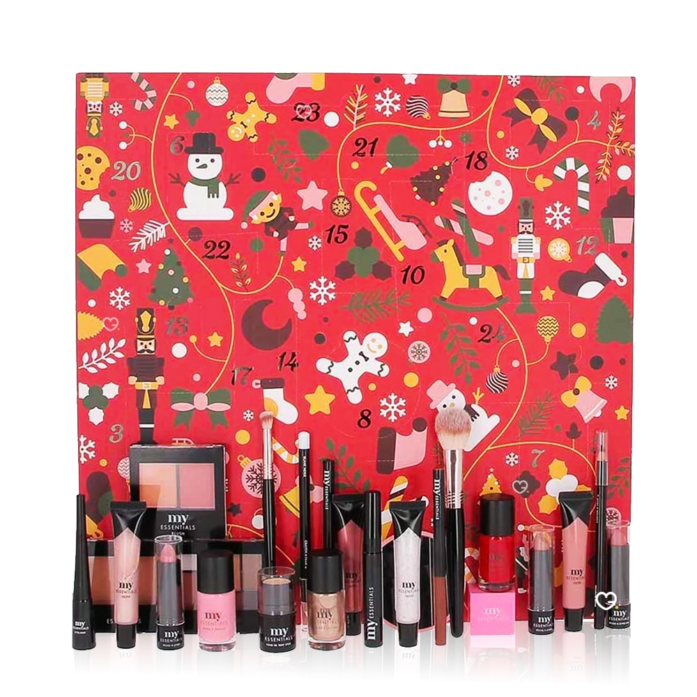 Calendrier de l'Avent Maquillage, 24 Surprises Make-up Set - Parisax