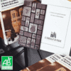 calendrier de l'Avent Le chocolat de poche 2025 composé de 24 carrés de chocolat noir bio