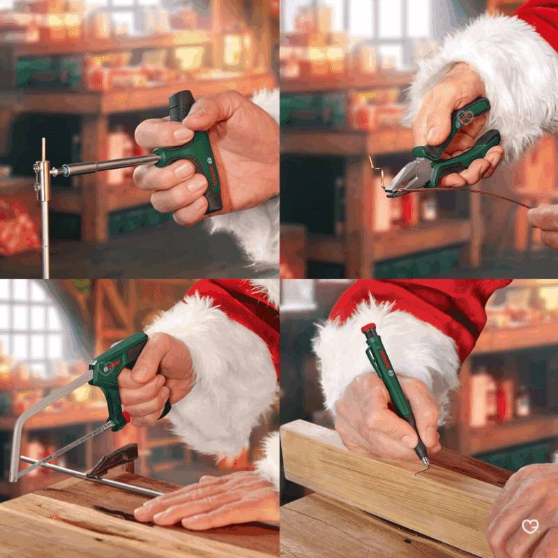 Calendrier de l’Avent Bosch 2025 avec 41 outils à main Maison et Jardin en pochette, cadeau original et pratique pour amateur de bricolage.