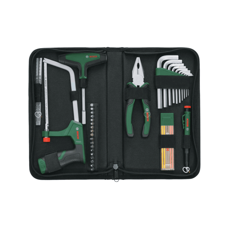 Calendrier de l’Avent Bosch 2025 avec 41 outils à main Maison et Jardin en pochette, cadeau original et pratique pour amateur de bricolage.