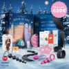 coffret erotique deluxe pour adulte calendrier de l'avent satisfyer 2025 contenant sextoys; bdsm; fouet; plug anal pour couple