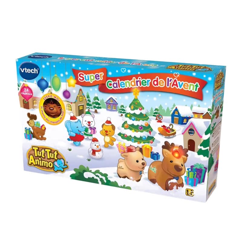 Calendrier de l'Avent Jouet Vtech Tut Tut Animo avec véhicules animaux et jeux pour enfant de 1 à 5 ans