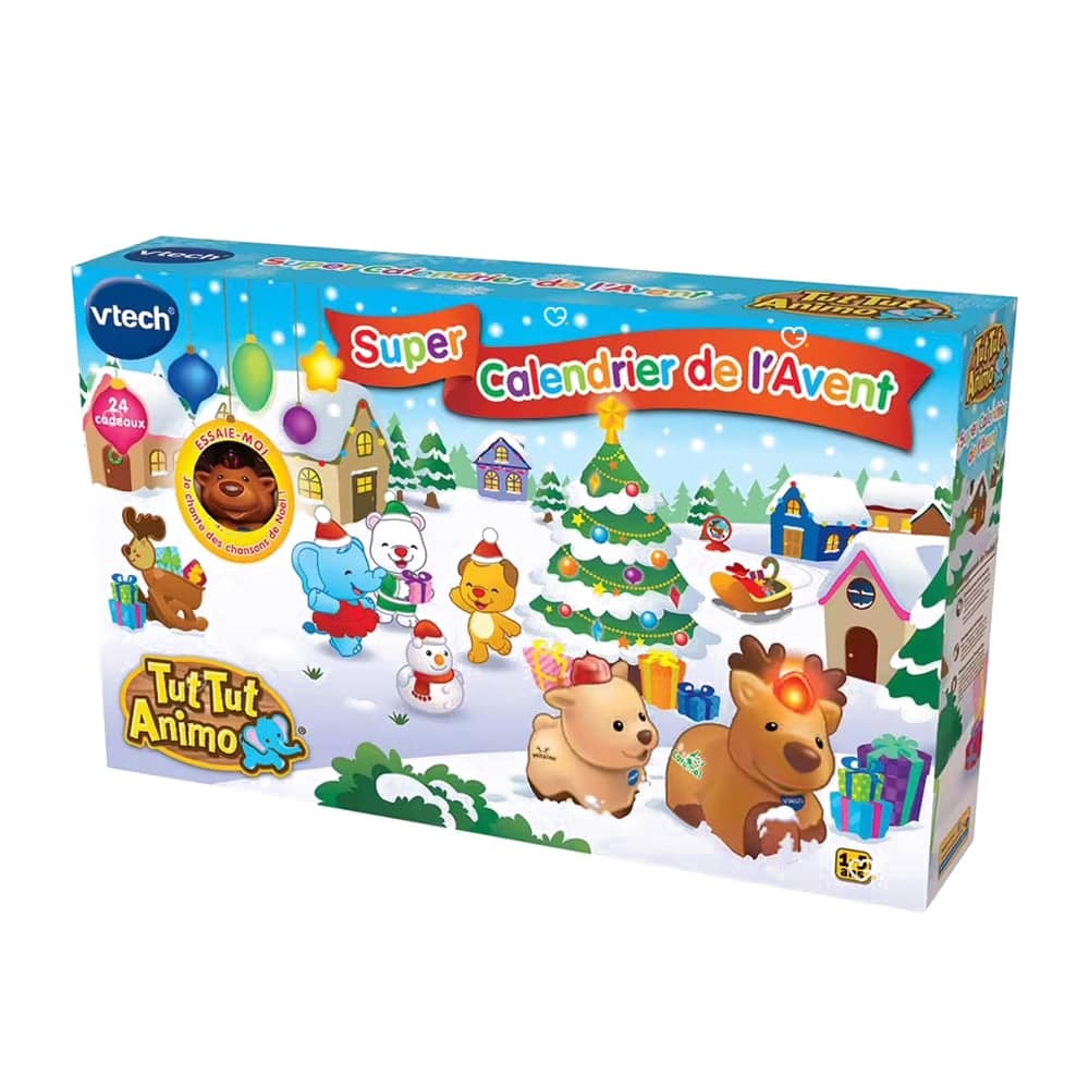Calendrier de l'Avent Jouet Vtech Tut Tut Animo avec véhicules animaux et jeux pour enfant de 1 à 5 ans