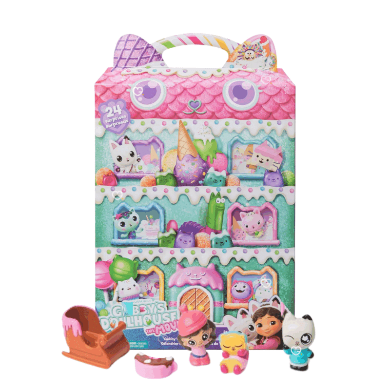 calendrier de l'avent Gabby et la maison magique 2025 contenant des figurines et accessoires pour enfant fille