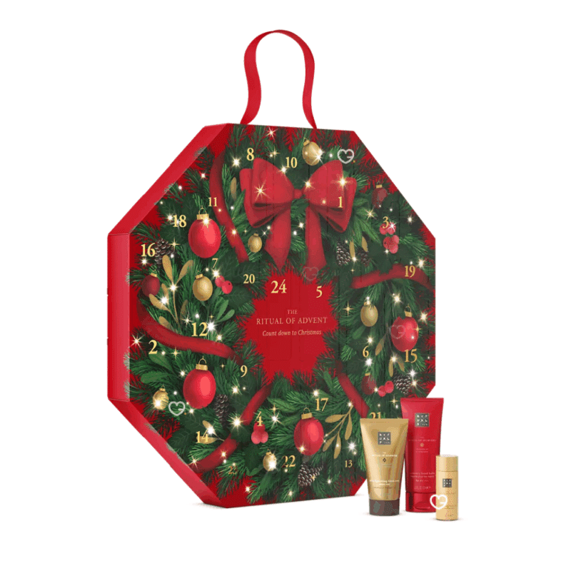 Calendrier de l’Avent Rituals Classique 2025, coffret beauté premium avec 24 essentiels bien-être corps et maison, idéal cadeau femme raffinée.