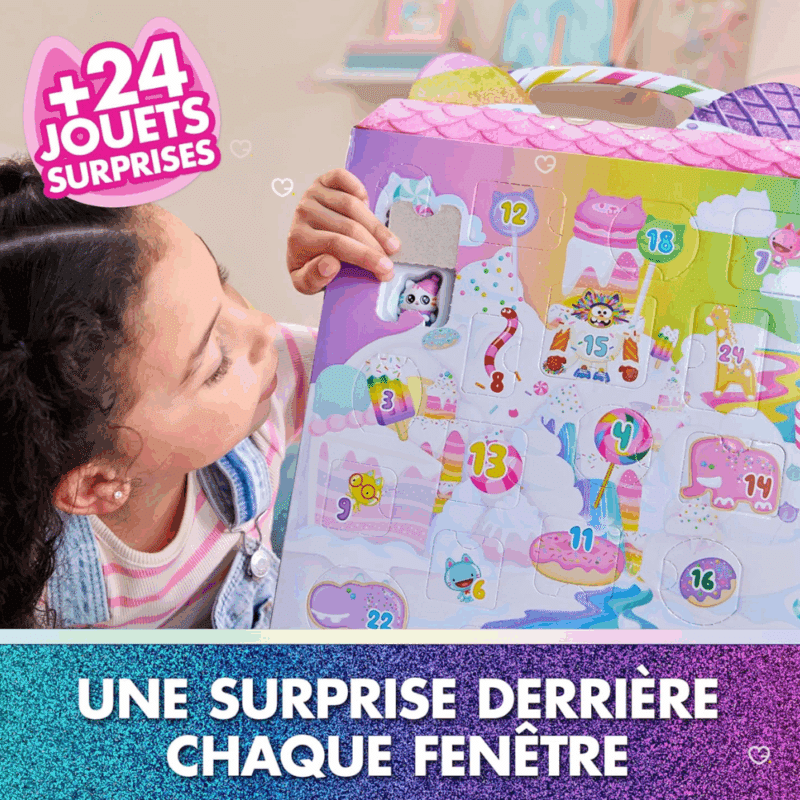 calendrier de l'avent Gabby et la maison magique 2025 contenant des figurines et accessoires pour enfant fille