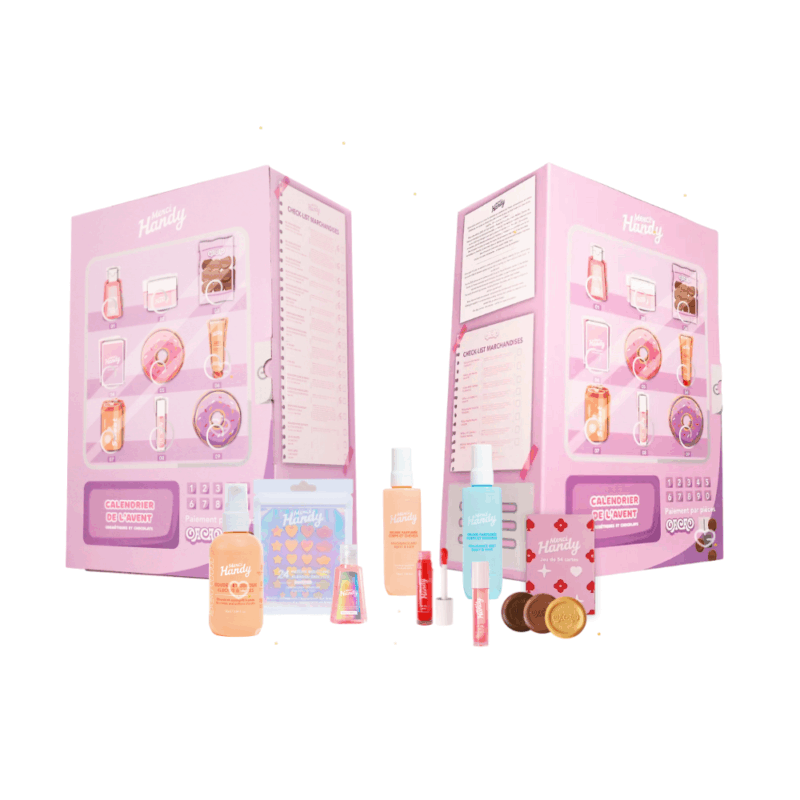 Calendrier de l'Avent merci handy 2025 avec 25 produits beauté soins main visage et chocolats idéal pour amateur seft-care