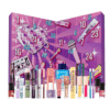 Calendrier de l’Avent Maybelline 2025 avec 24 produits de beauté full size pour teint, lèvres, yeux, ongles et accessoires, idéal pour femme passionnée de maquillage.