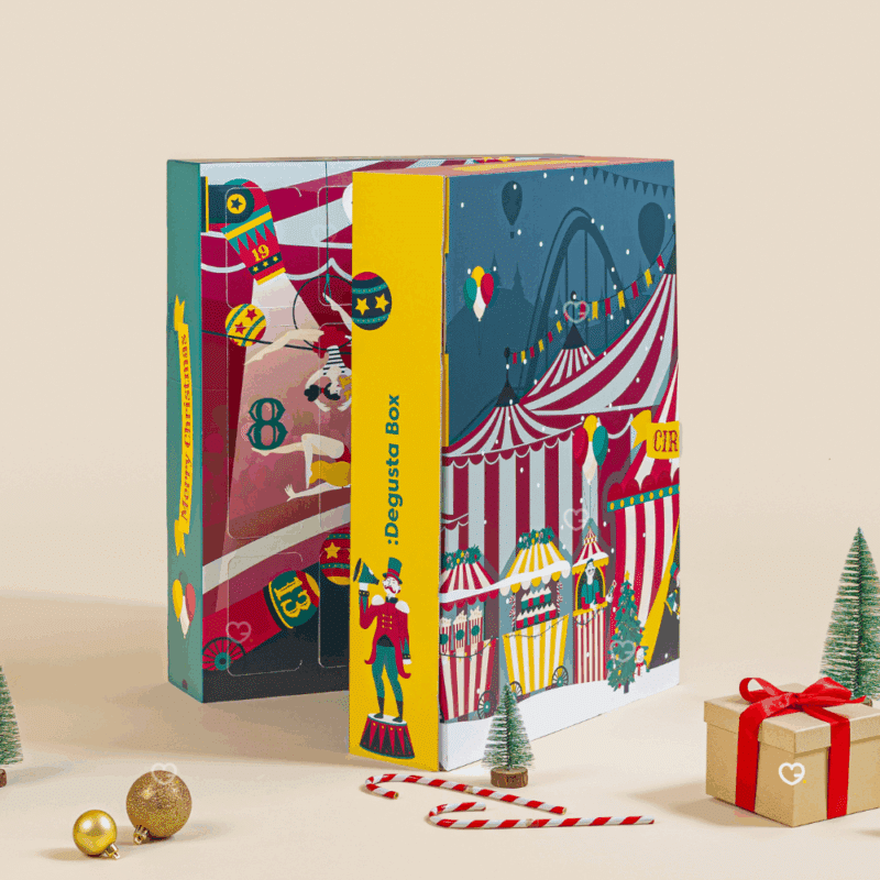 Calendrier de l'Avent Degusta Box 2025 coffret gourmadn avec 24 surprises à deguster seul, en couple ou en famille