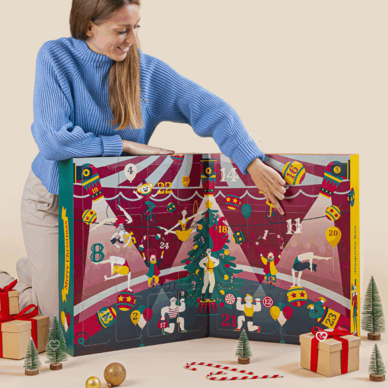 Calendrier de l'Avent Degusta Box 2025 coffret gourmadn avec 24 surprises à deguster seul, en couple ou en famille