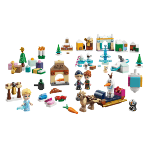 contenu du Le calendrier de l’Avent Lego Disney (43273) 2025 révèle chaque jour une petite construction inspirée des princesses de l’univers Disney. Présenté en packshot sur fond épuré, il s’adresse autant aux enfants qu’aux collectionneurs, offrant un moment créatif quotidien en décembre. Sa boîte colorée affiche des illustrations hivernales évoquant la magie des fêtes. Cette édition saisonnière associe la construction ludique au charme intemporel des personnages Disney, pour un rituel d’attente de Noël qui conjugue féérie et imagination créative.