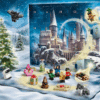 Le calendrier de l’Avent Lego Harry Potter 2025 (76456) avec 24 construction LEGO pour enfant. petites créations à assembler, inspirées des lieux et personnages emblématiques de Poudlard. Le visuel montre la boîte colorée ornée d’éléments festifs et de références magiques reconnaissables par les fans.