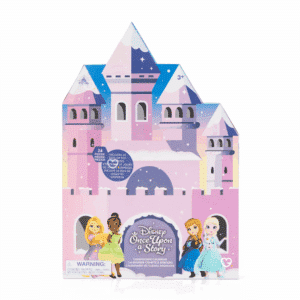 Calendrier de l’Avent Disney Once Upon a Story 2025 avec 24 micro figurines et accessoires féériques, idéal pour enfants et familles fans de Disney.