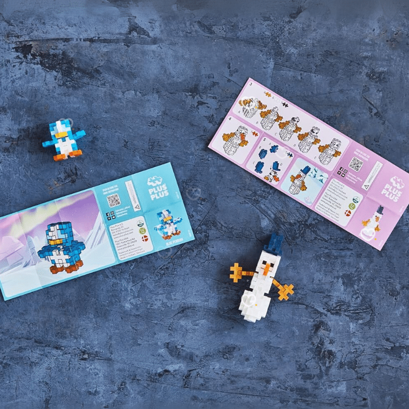 Calendrier de l’Avent Plus Plus 2025 avec 25 surprises et 600 pièces de construction, cadeau éducatif et créatif pour enfants.