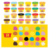 Calendrier de l’Avent Play Doh 2025 avec 24 pots de pâte à modeler colorée, 28 accessoires créatifs, projets papier et tapis de jeu festif pour enfants