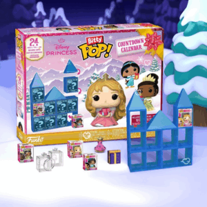 Le calendrier de l’avent Funko Disney Princess 2025 Bitty Pop avec 24 figurines Disney princesses à collectionner (Jasmine, Tania, Elsa..)