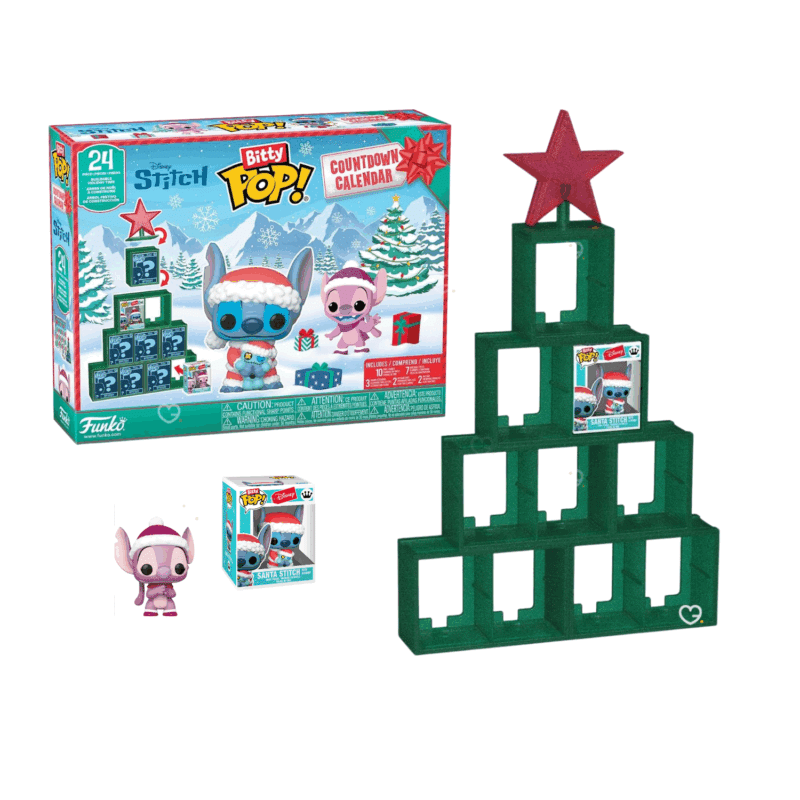 Calendrier de l’Avent Funko POP Stitch 2025, contenant des figurines Bitty pop sur le thème de Lilo et Stitch