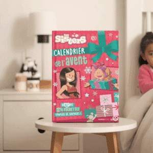 Calendrier de l’Avent Les Sisters 2025 pour filles avec 24 mini-livres, stickers, cartes à gratter et surprises ludiques et originales pour enfant