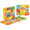 Calendrier de l’Avent Play Doh 2025 avec 24 pots de pâte à modeler colorée, 28 accessoires créatifs, projets papier et tapis de jeu festif pour enfants