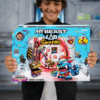 Calendrier de l’Avent MrBeast Lab Swarms 2025 avec 24 surprises ludiques dont micro-créatures, autocollants et capsules de hyper fusion pour enfants et fans de jouets.
