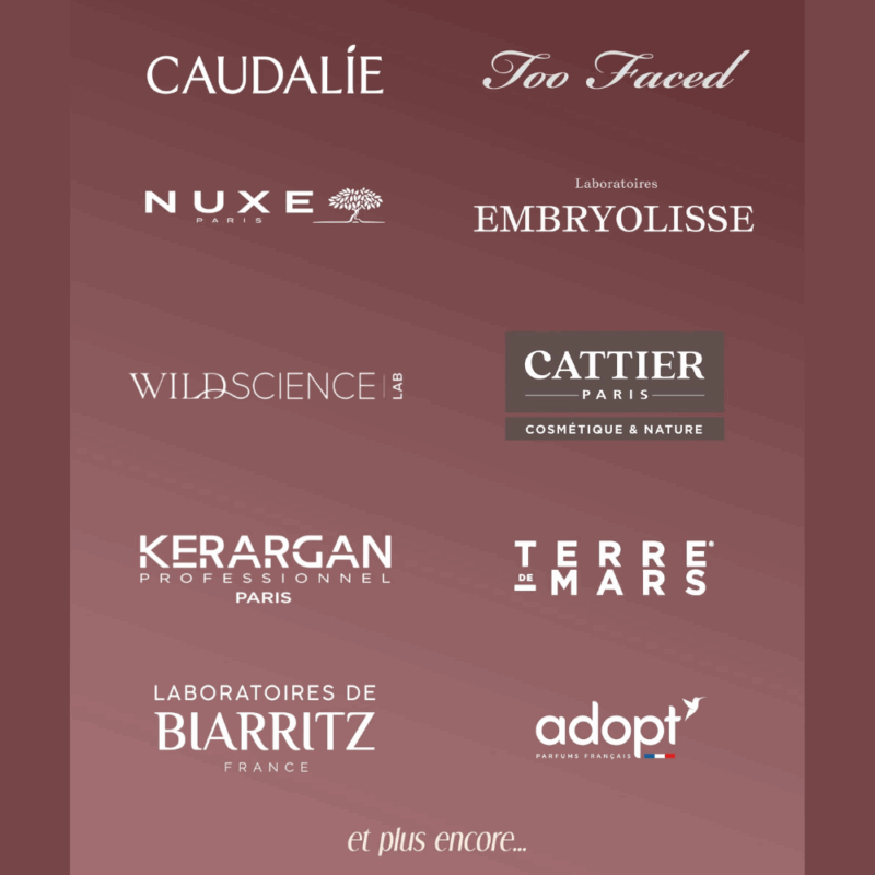 marque cosmetique contenant dans valisette beauté calendrier de l'avent my little box 2025 contenant produits soins cosmétiques, maquillage