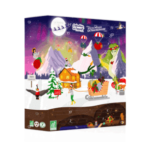 Calendrier de l’Avent Potager 2025 de Dr Jonquillet et Mr Ail avec 26 sachets de semences bio variées, cadeau original et durable pour adulte, homme femme passionnés de jardinage.