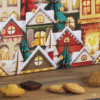 Calendrier de l’Avent St Michel 2025 contenant 24 pâtisseries et biscuits aux 11 saveurs, édition gourmande pour famille et amateur de gourmandises françaises.