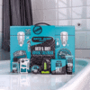 Coffret beauté homme Calendrier de l’Avent Accentra Men Style 2025 avec 24 soins visage et corps, gels douche, savons et accessoires, idéal pour beauté homme.