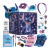Calendrier de l’Avent Stitch 2025 Disney avec 24 surprises papeterie, bijoux, mini-figurines et décorations festives pour fans et enfants.