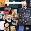 Calendrier de l’Avent Kube 2025 contenant 12 livres de poche et 12 surprises culturelles, idéal cadeau ludique pour lecteur homme ou femme