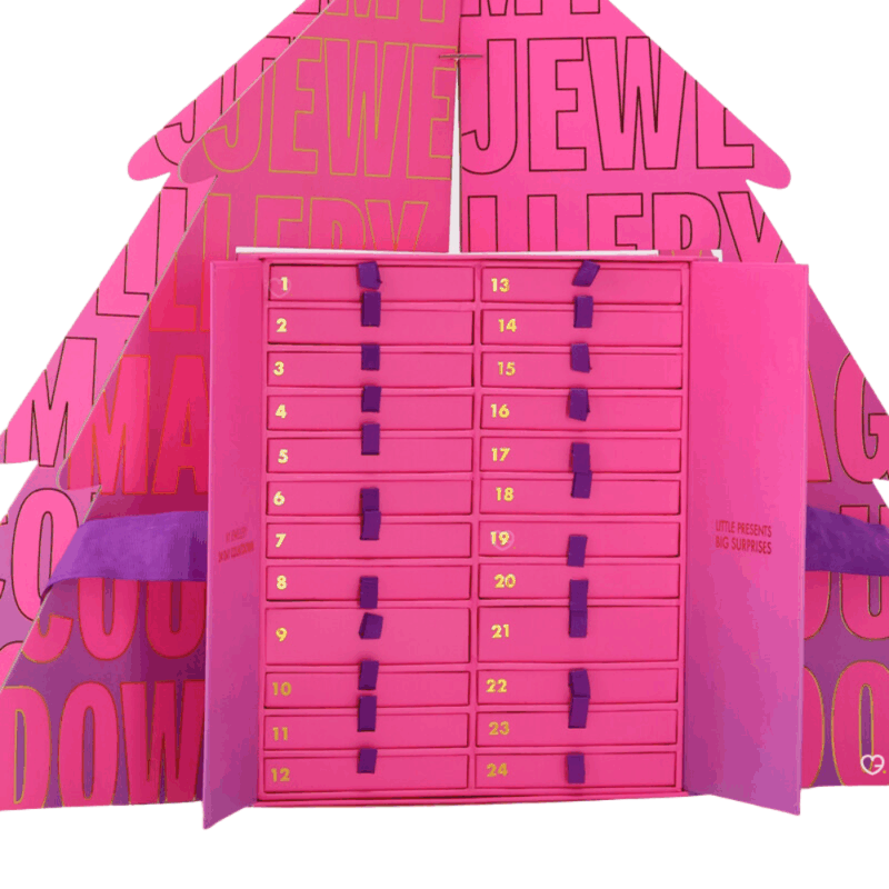 Calendrier de l’Avent My Jewellery 2025 renfermant 24 bijoux en acier inoxydable premium, élégant cadeau mode pour femmes tendances.