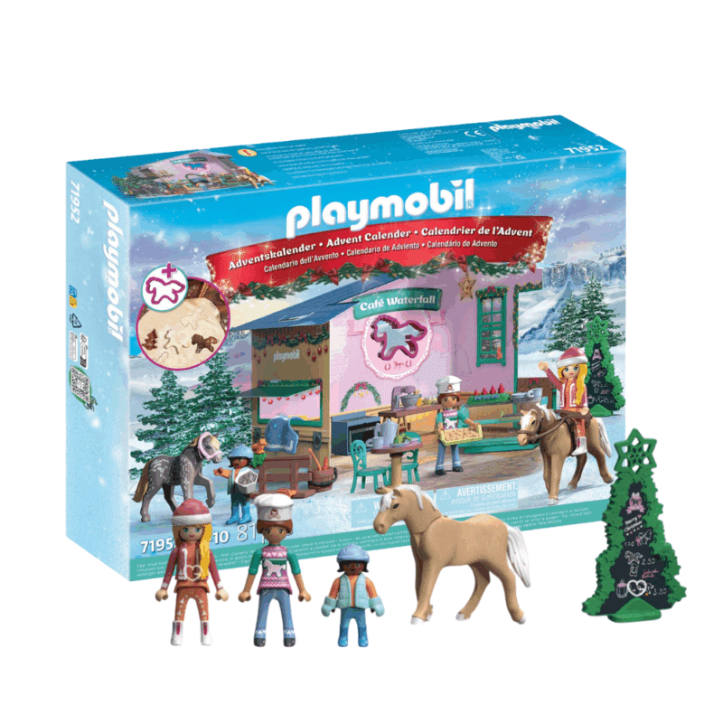 Calendrier de l’Avent Playmobil pâtisserie de Noël (71952) 2025 avec 24 figurines, animaux et accessoires ludiques pour enfant créatif histoire jouet.
