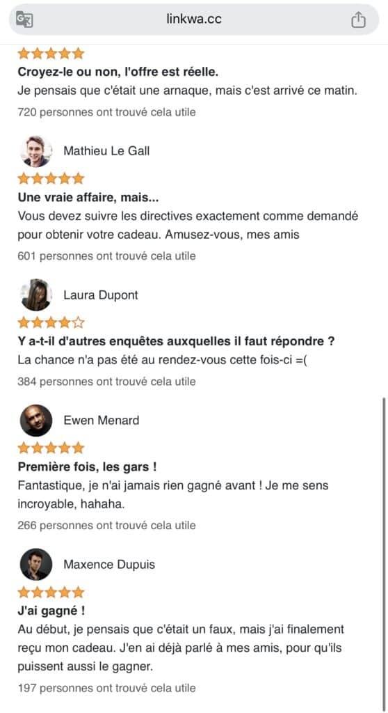 arnaque calendrier avent sephora whatsapp