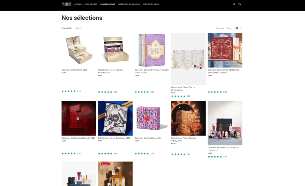 calendrier avent arnaque secret des maisons - 1