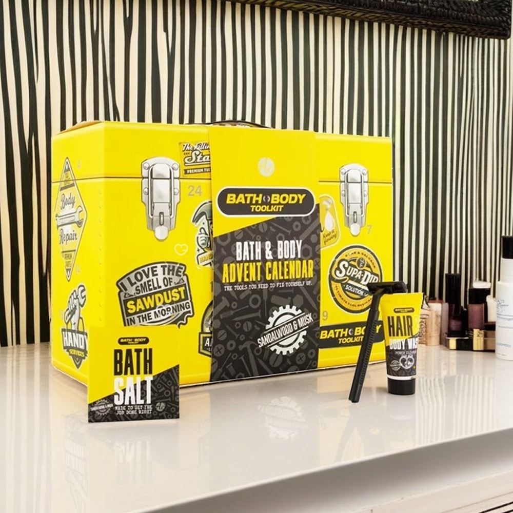Calendrier de l'Avent pour homme avec Alcool, beauté homme, loisirs ou original..