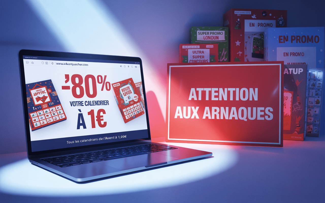 Alerte arnaque calendrier avent site frauduleux