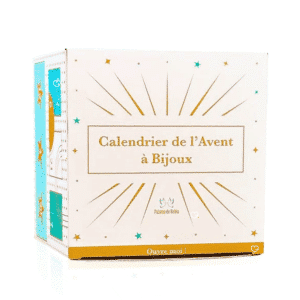 Calendrier de l’Avent Paloma de Bahia 2025 avec 23 bijoux doré ou argenté et un accessoire de cheveux, parfait pour femmes raffinées à Noël.