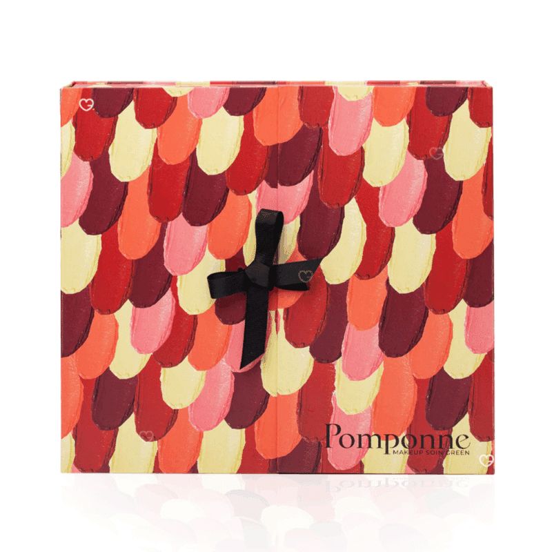 Calendrier de l’Avent Pomponne 2025 coffret beauté vegan avec 24 produits make-up et maquillage full size et accessoires éthiques pour femme.