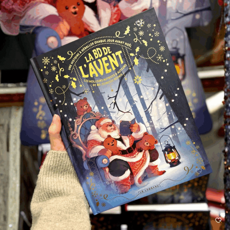 Calendrier de l’Avent La BD de l'Avent 2025, livre illustré regroupant 24 histoires inédites de BD franco-belge pour lecteurs et familles.