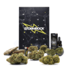 Calendrier de l’Avent Stormrock 2025 avec 24 surprises CBD premium, fleurs, résines et accessoires bien‑être pour adultes amateurs de rock.